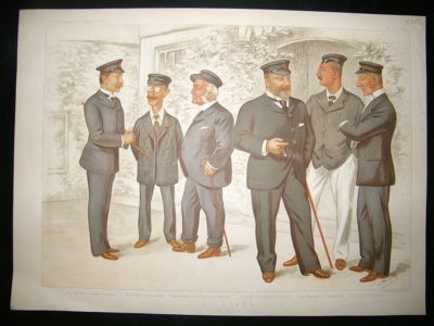 Vanity Fair Double Print: 1894, At Cowes. The R.Y.S