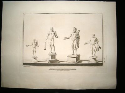 Le Pitture Antiche D'Ercolano C1760, Statue/Sculptures, Casanova.