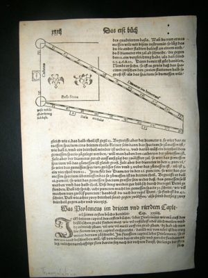 Munster: C1570 Woodcut. Science Triangulation.