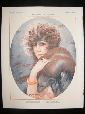 La Vie Parisienne Art Deco Print 1924 Les Dons De Pomone by Milliere