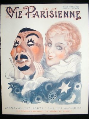 La Vie Parisienne Art Deco Print 1929 Le Muguet Porte-B