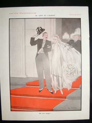 La Vie Parisienne Art Deco Print 1929 Le Jaloux Apoplec