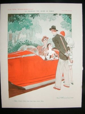La Vie Parisienne Art Deco Print 1929 Le Francais Tel Q