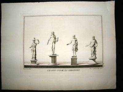 Le Pitture Antiche D'Ercolano C1760, Sculptures, Statues, Casanova.