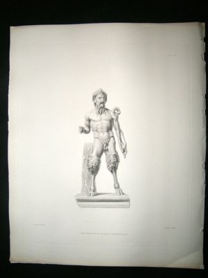 Sculpture: 1845 Nude Statue Of Pan, British Museum