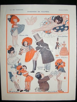 La Vie Parisienne Art Deco Print 1923 Etrennes de Poupe