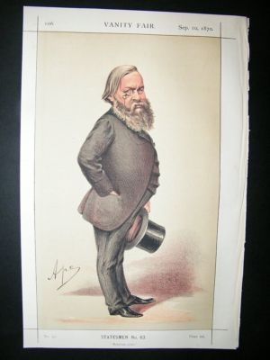 Vanity Fair Print: 1870 Alexander J. Beresford-Hope