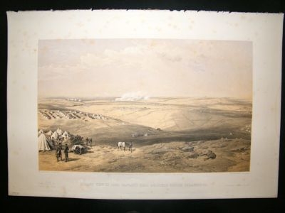 Simpson Crimea 1856 Raglan's HQ, Sebastopol 9. Folio Pr