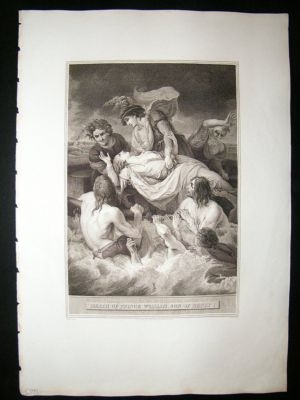Death of Price William 1802 Folio Antique Print