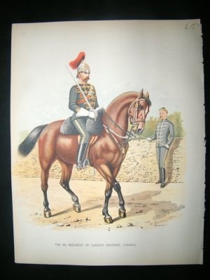 Military:1890 6th Reg Of Cavalry, Hussars, Canada.