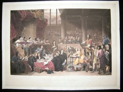 John Bromley after George Hayter: 1828 LG Folio Legal Print. Trial of William Ru