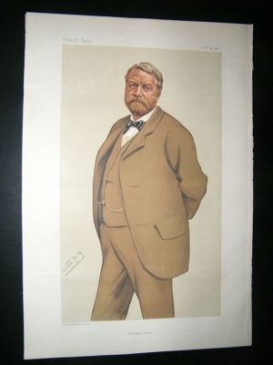 Vanity Fair Print: 1881 William Lowther, Spy Cartoon