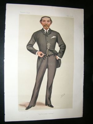 Vanity Fair Print: 1881 William L.A Burdett-Coutts Bart