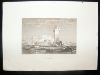 Greece: 1834 Steel Engraving, Rhodes Print