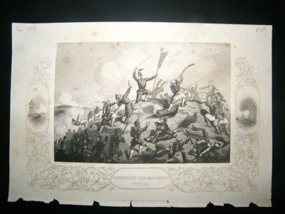 Military Crimea:1858 Capture Of Malakhoff Print.