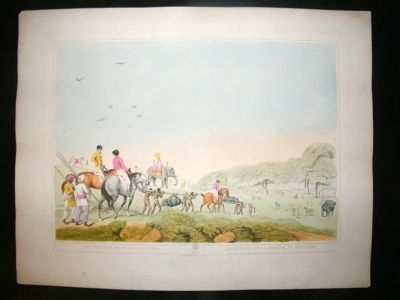 Howitt Oriental Field Sports 1819 Return from Fox Hunti