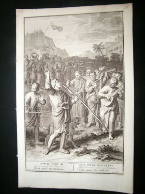 Religious 1720 Saul among the Prophets, Folio Print