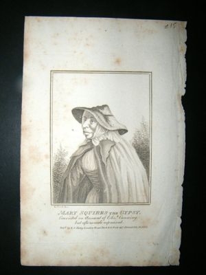 Mary Squires The Gypsy:1803 Portrait Print.
