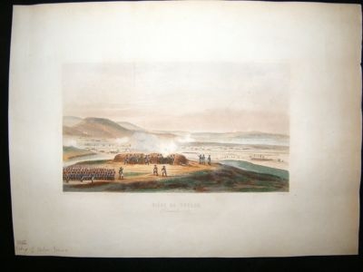 Napoleonic Wars C1850 Siege of Toulon, France Hand Col