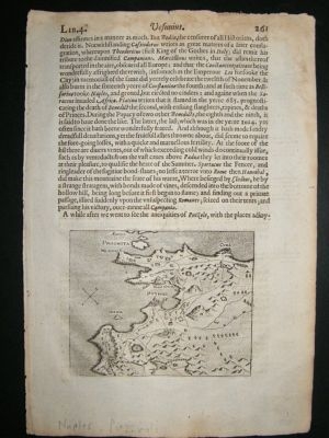 Italy: 1621 Puzzuoli, Naples, Antique print, Sandys