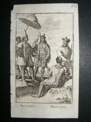 Siam:1716 Copper Plate, Siamese Costume Print.