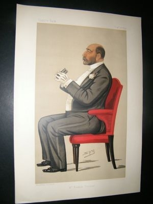 Vanity Fair Print: 1890 Reuben David Sassoon, Banker