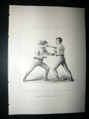 Boxing Print: 1893 Lead off at the body