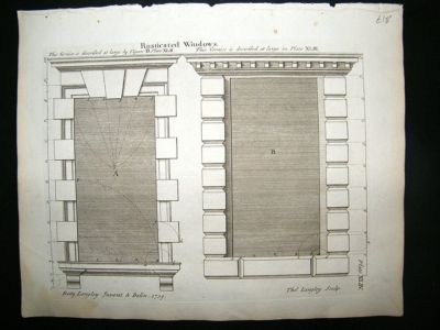 Architecture: 1741 Rusticated Windows, Langley Print