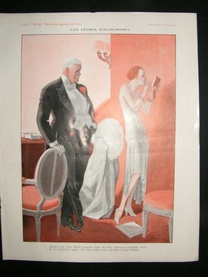 La Vie Parisienne Art Deco Print 1929 Le Levres D'Aujou