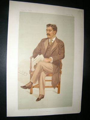 Vanity Fair Print: 1894 Clement King Shorter