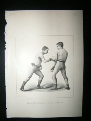 Boxing Print: 1893 Right hand lead off at the body