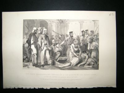 Indian Mutiny War: 1861 Sacking Of Kaiser Bagh.