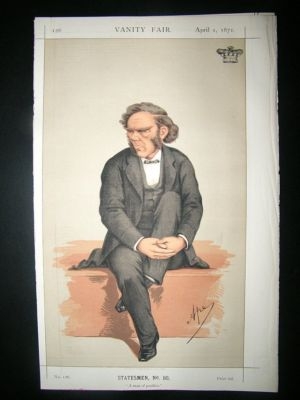 Vanity Fair Print: 1871 Lord Lyttelton, Cartoon