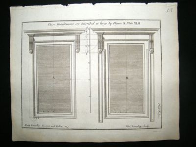 Architecture: 1741 Entablatures For Windows, Langley