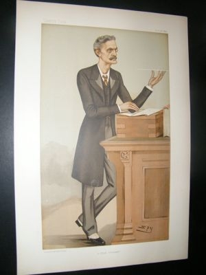 Vanity Fair Print: 1896 Gerald Balfour, Spy Cartoon