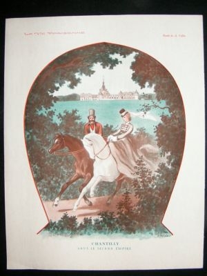 La Vie Parisienne Art Deco Print 1929 Chantilly & Horse