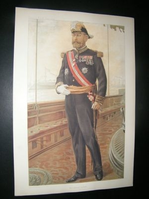 Vanity Fair Print: 1905 Vice-Admiral Caillard, Naval