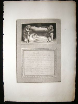 Murder of Edward V 1795 Folio Antique Print