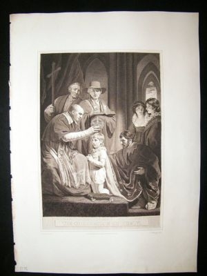 Coronation of Henry VI 1800 Folio Antique Print