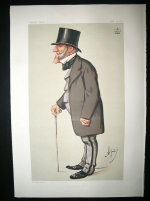 Vanity Fair Print: 1875 Lord Hammond, Caricature