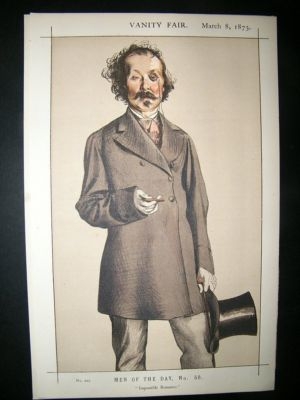 Vanity Fair Print: 1873 Mayne Reid, Literary, Irish