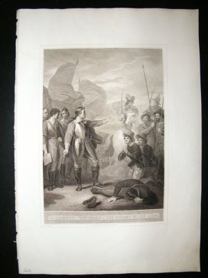 Oliver Cromwell Mutiny In Army 1801 Folio Antique Print