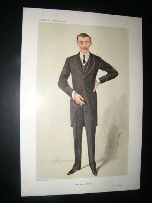 Vanity Fair Print: 1909 Baron George De Reuter.