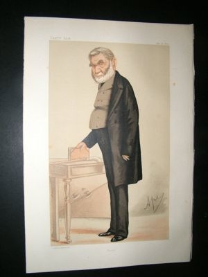 Vanity Fair Print: 1874 Anthony Panizzi, Literary