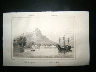 Malaysia: C1850 Steel Engraving, Anyer.
