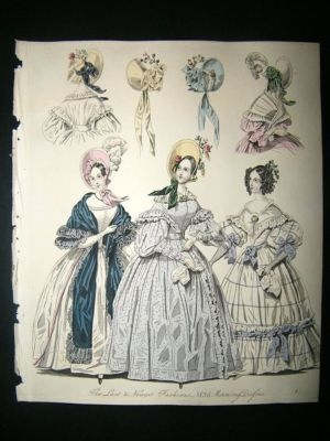 Fashion 1836 Morning Dresses Hand Col #33