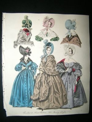 Fashion 1837 Morning Dresses, Hand Col #20