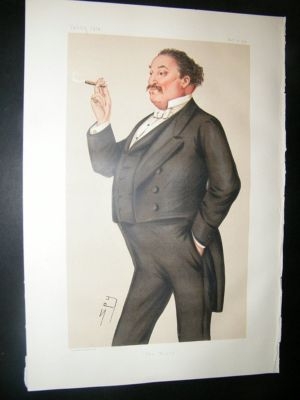 Vanity Fair Print: 1878 Edmund Hodgson Yates