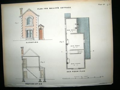 Architecture: 1860 Plan For Baliffs Cottage, Payne, Han