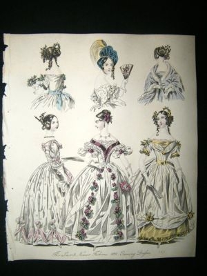 Fashion 1837 Evening Dresses, Hand Col #17